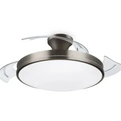 Ventilador Philips Techo Luz Níquel