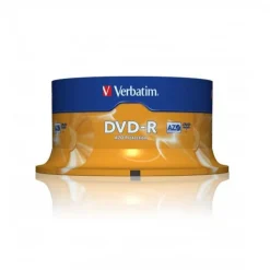 Verbatim DVD-R Matt Silver 4.7GB 16X Pack 25 - DVD-R