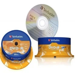 Verbatim DVD-R Matt Silver 4.7GB 16X Pack 25 - DVD-R