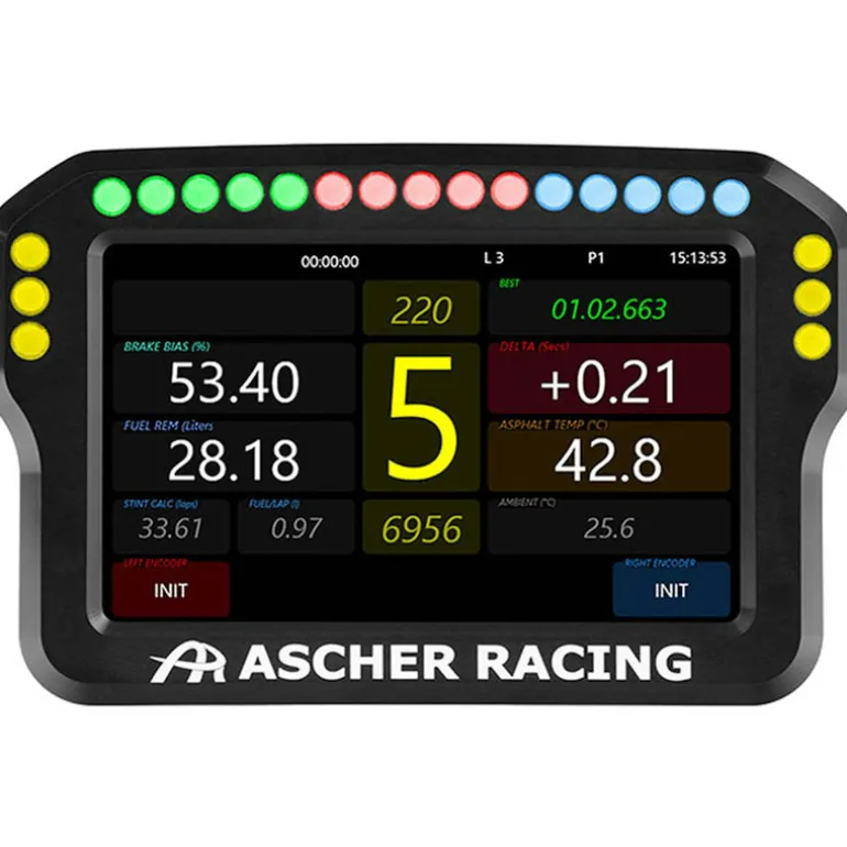 Volante Ascher Racing Dashboard 5"