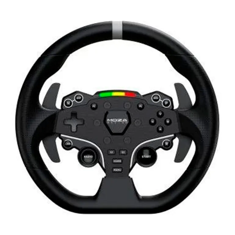 Volante Moza Racing RS074 Para PC Accionamiento Directo Pedales Negro