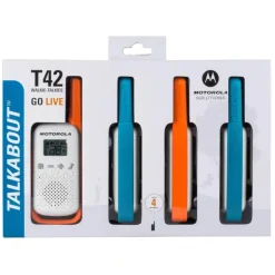 Walkie Talkie Motorola T42 Talkie 4Km Quad Pack