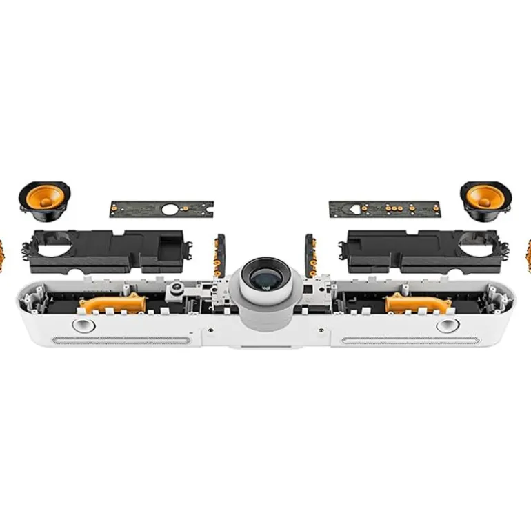 Webcam Logitech Rally Bar 4K Para Salas De VideoConferencias Blanco