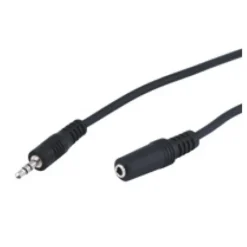 Wentronic Jack 3.5 Hembra-Macho 2m - Extensor de Cable de Audio